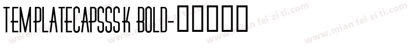 TemplateCapsSSK Bold字体转换